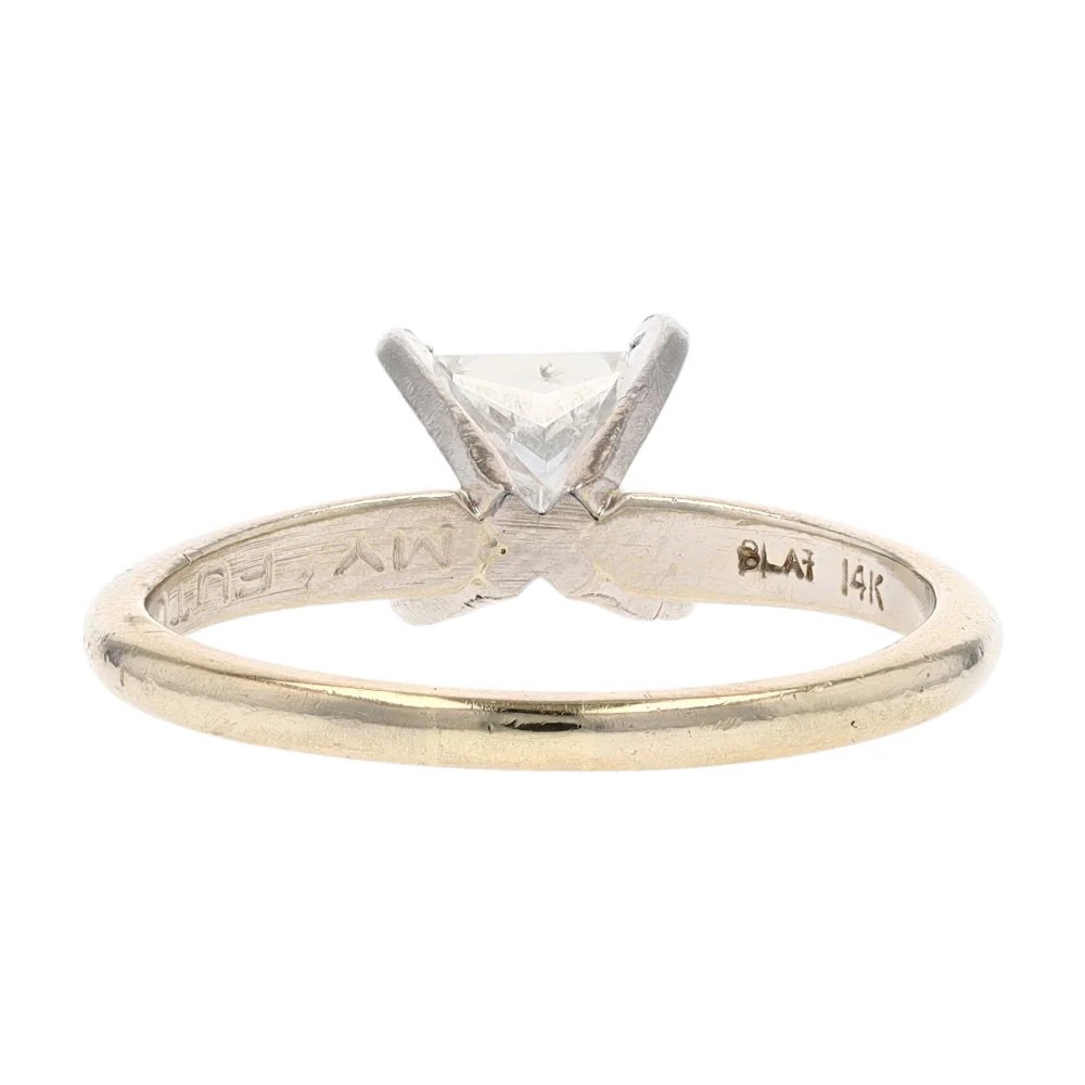 9/10 ctw 14K White Gold Diamond Engagement Ring - Image 3