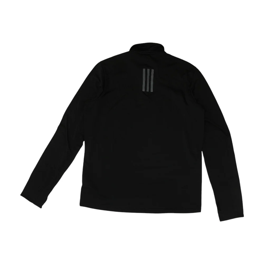 Black Solid 1/4 Zip Pullover - Image 2