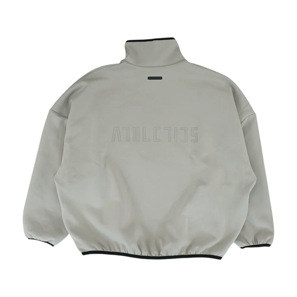 Beige Solid 1/4 Zip Pullover - Image 2