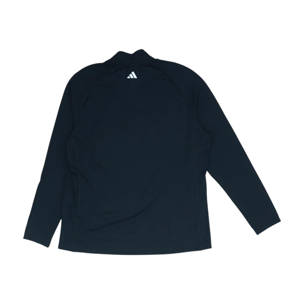Black Solid 1/4 Zip Pullover - Image 2