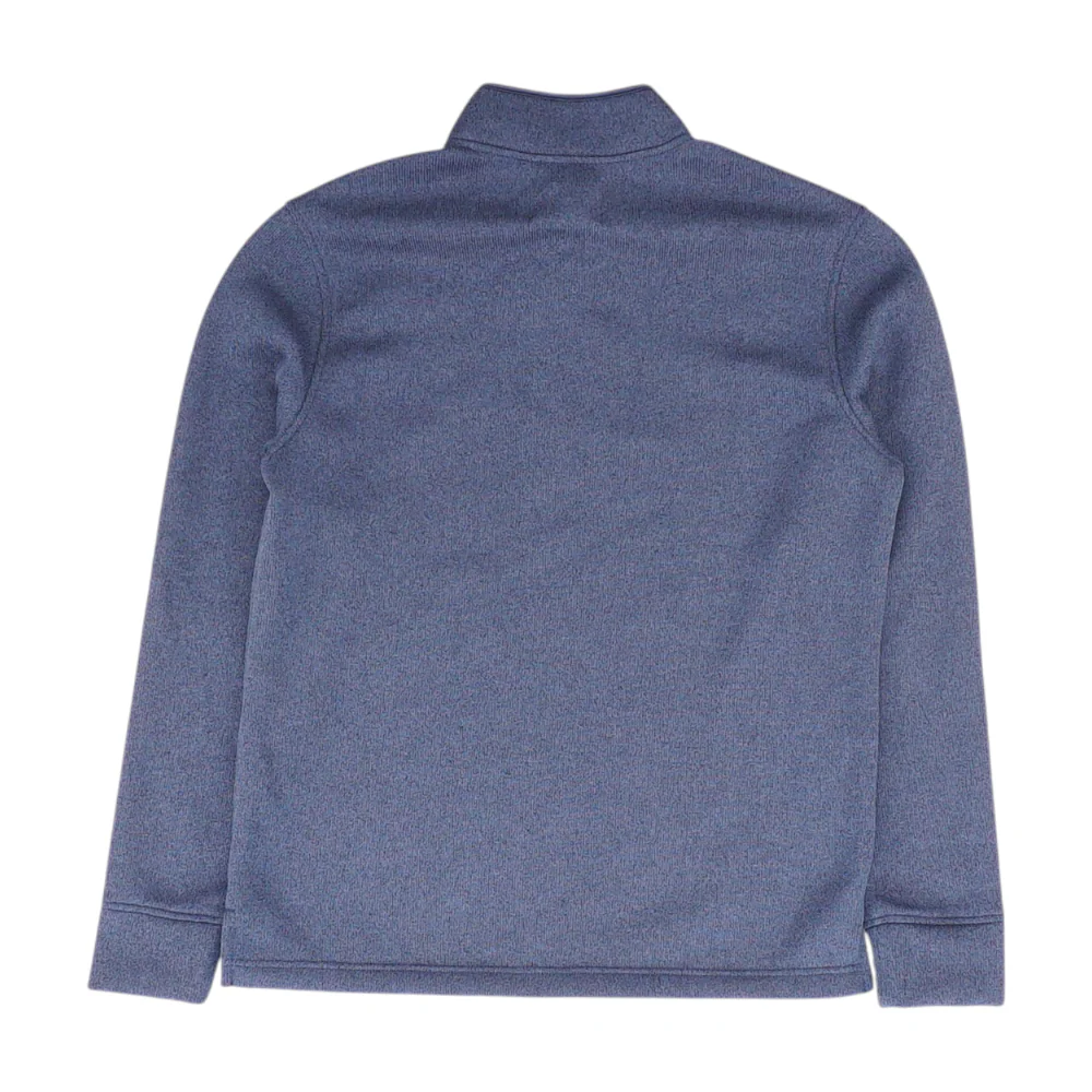 Navy Solid 1/4 Zip Pullover - Image 2
