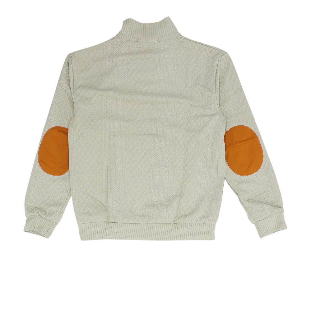 Tan Solid 1/4 Zip Pullover - Image 2