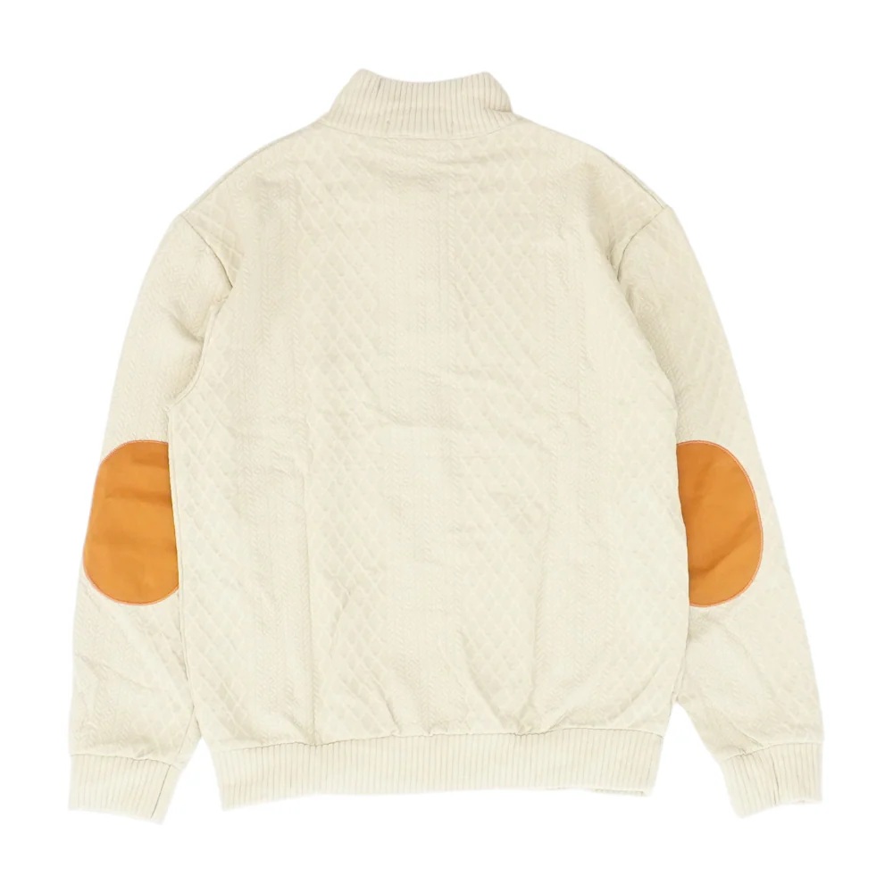 Tan Solid 1/4 Zip Sweater - Image 2