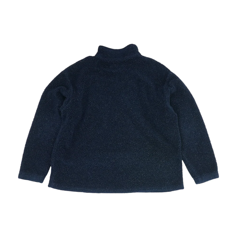 Vintage Navy Solid 1/4 Zip Pullover - Image 2