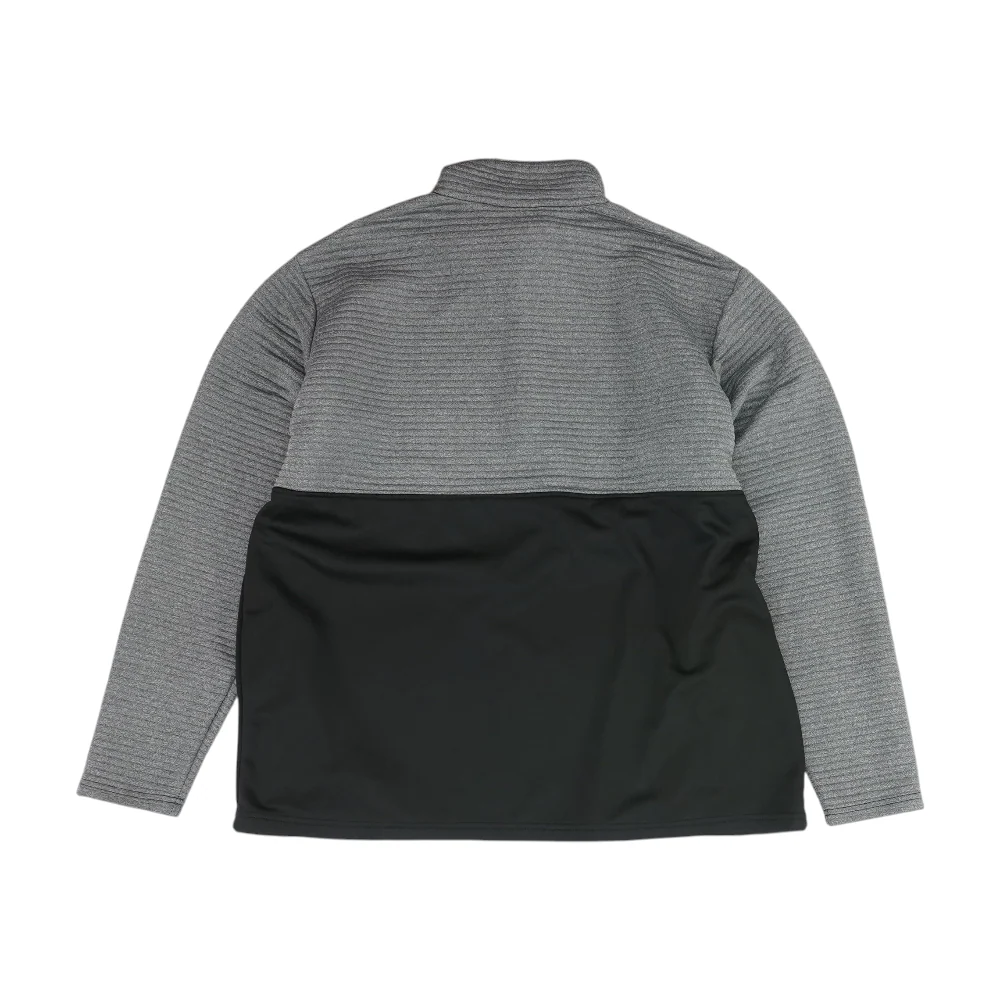 Gray Color Block 1/4 Zip Pullover - Image 2