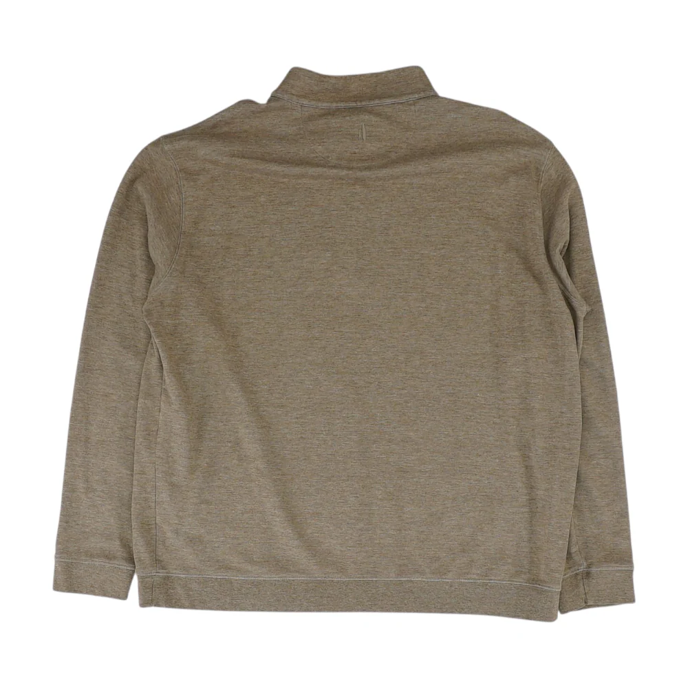 Brown Solid 1/4 Zip Pullover - Image 2