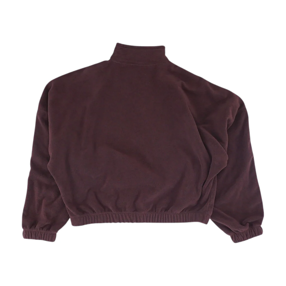 Brown Solid 1/4 Zip Pullover - Image 2