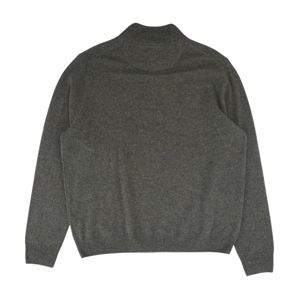 Brown Solid 1/4 Zip Sweater - Image 2