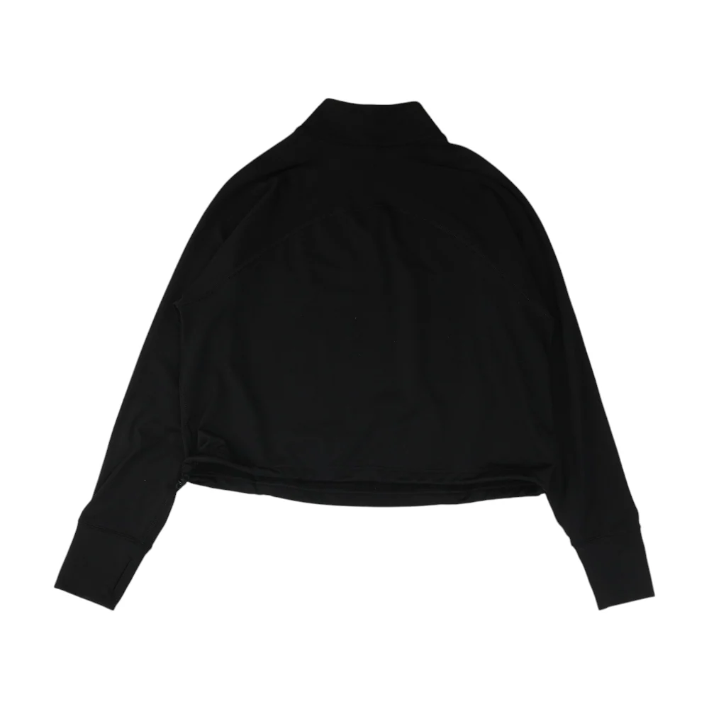 Black Solid 1/4 Zip Pullover - Image 2