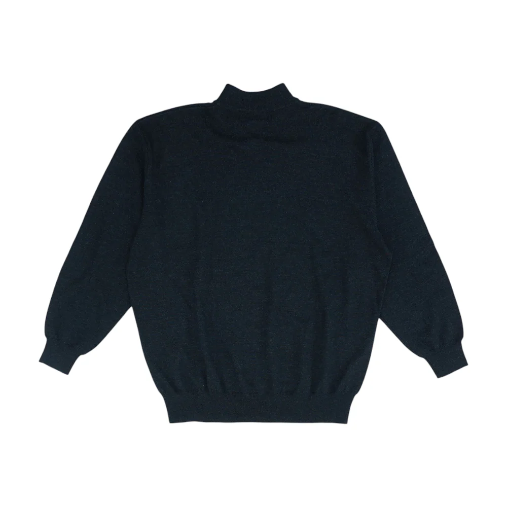 Gray Solid Pullover Sweater - Image 2