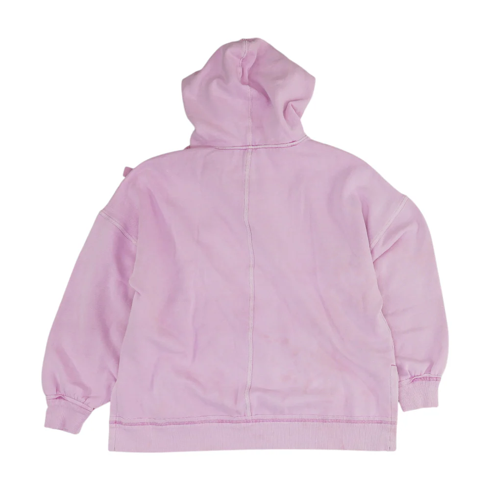 Pink Solid 1/4 Zip Pullover - Image 2