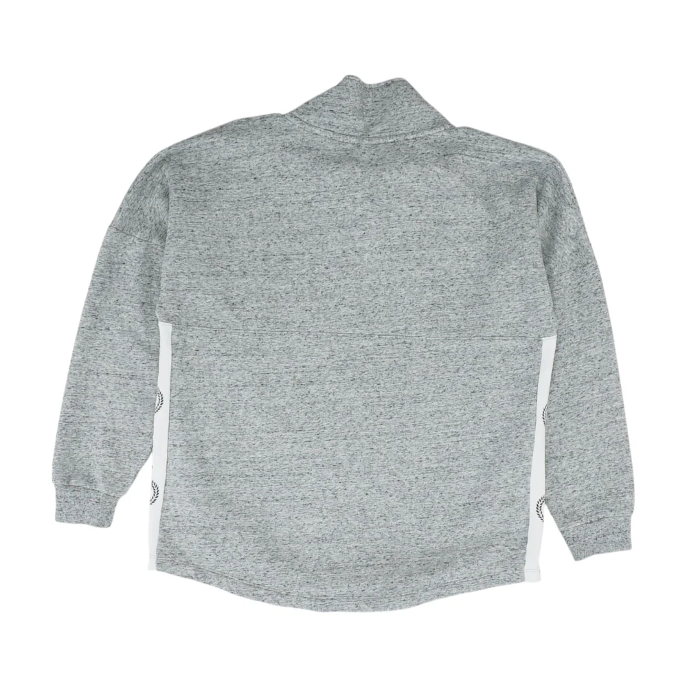 Gray Solid 1/4 Zip Pullover - Image 2