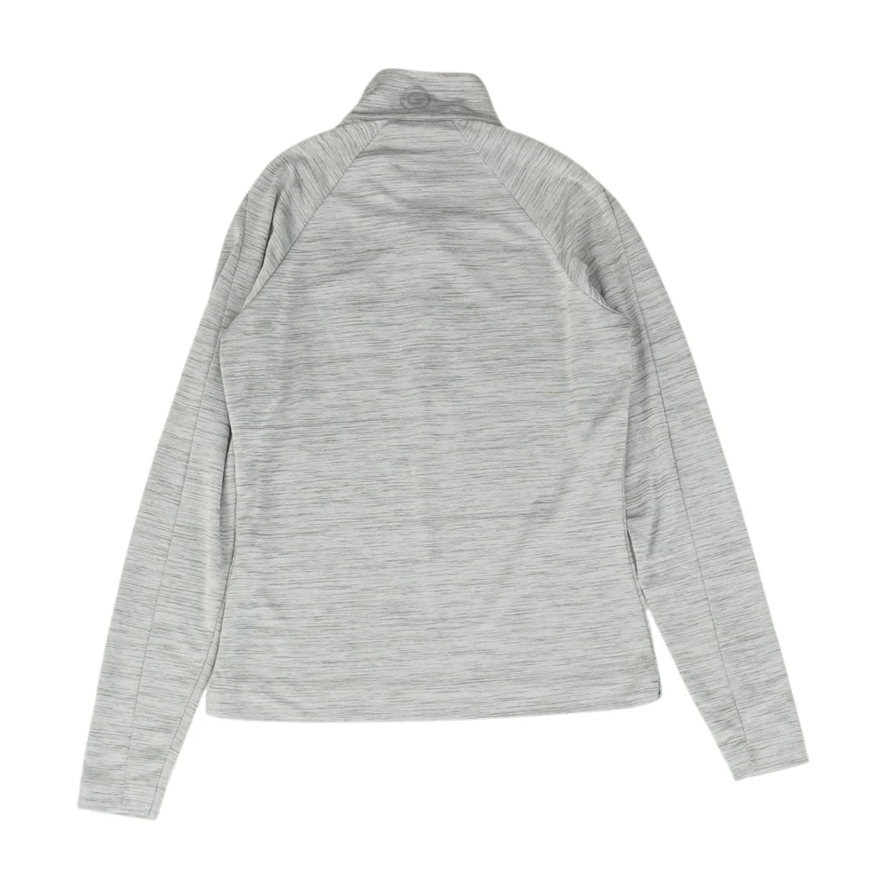 Gray Solid 1/4 Zip Pullover - Image 2