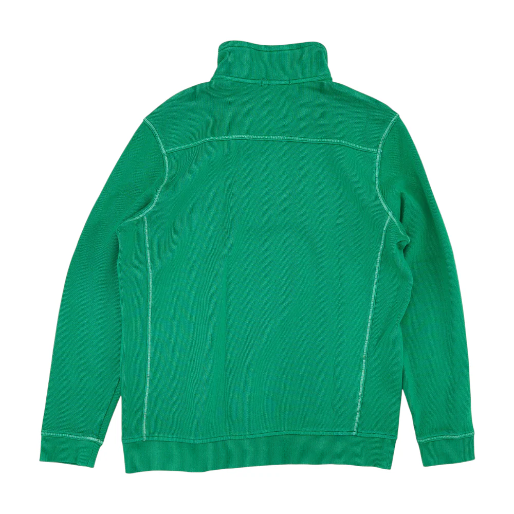 Green Solid 1/4 Zip Pullover - Image 2