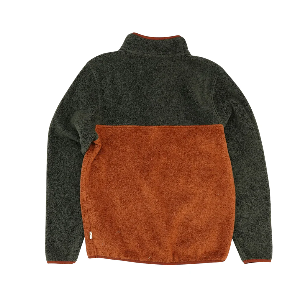 Rust Color Block 1/4 Zip Pullover - Image 2