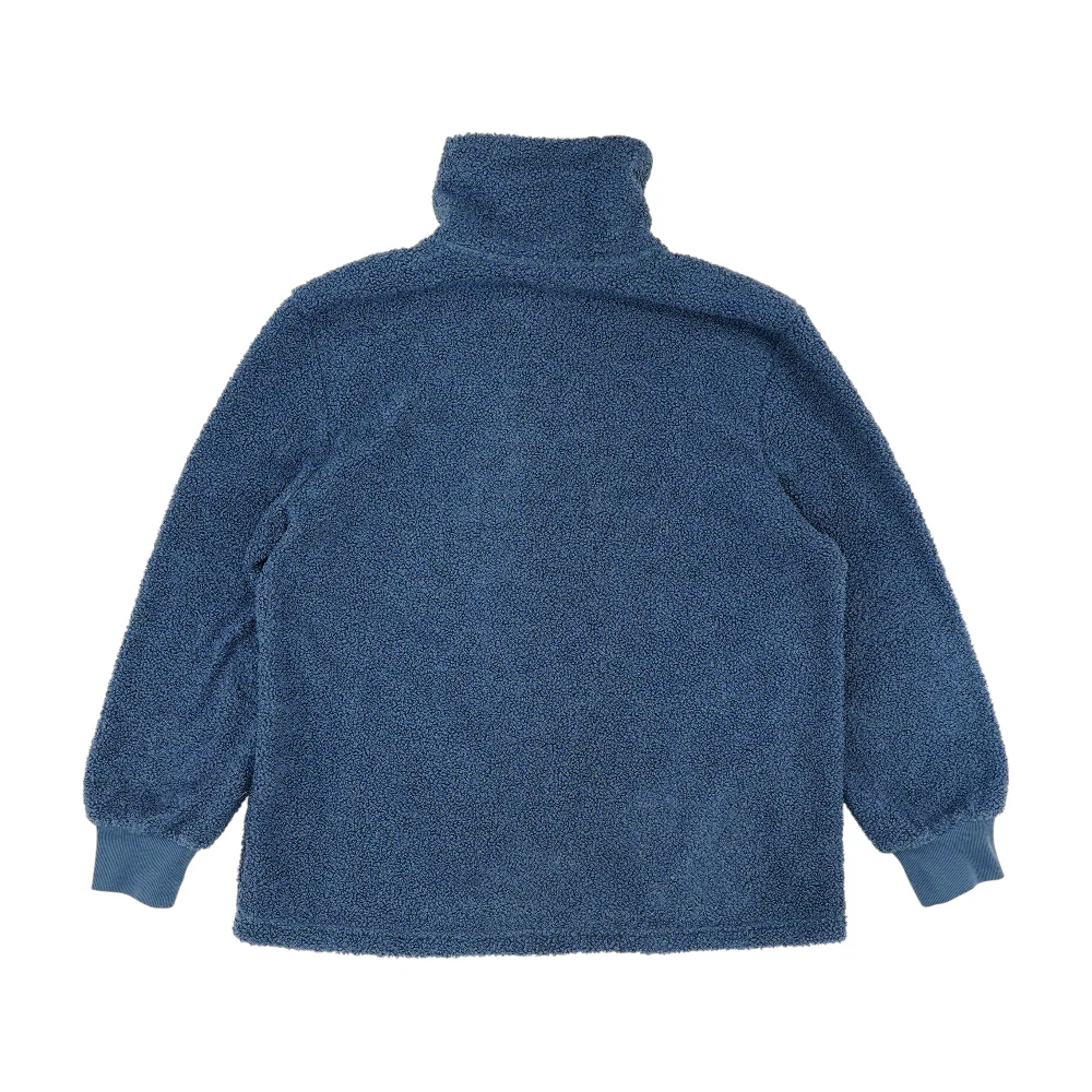 Blue Solid 1/4 Zip Pullover - Image 2