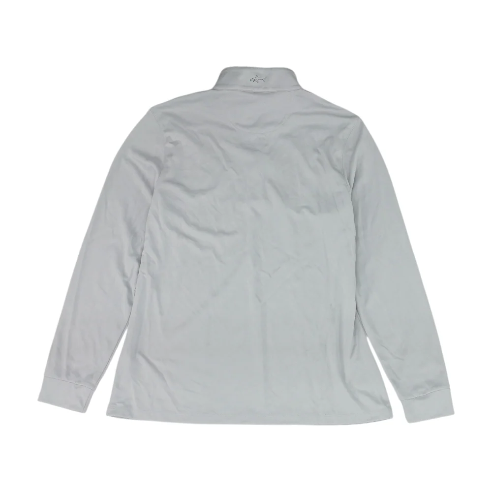 Gray Solid 1/4 Zip Pullover - Image 2