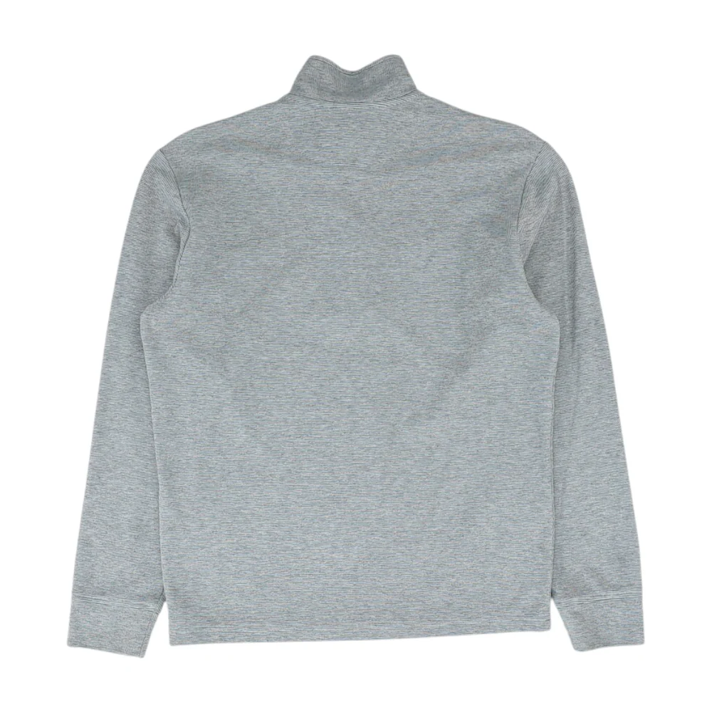 Gray High Point Panthers Striped 1/4 Zip Pullover - Image 2