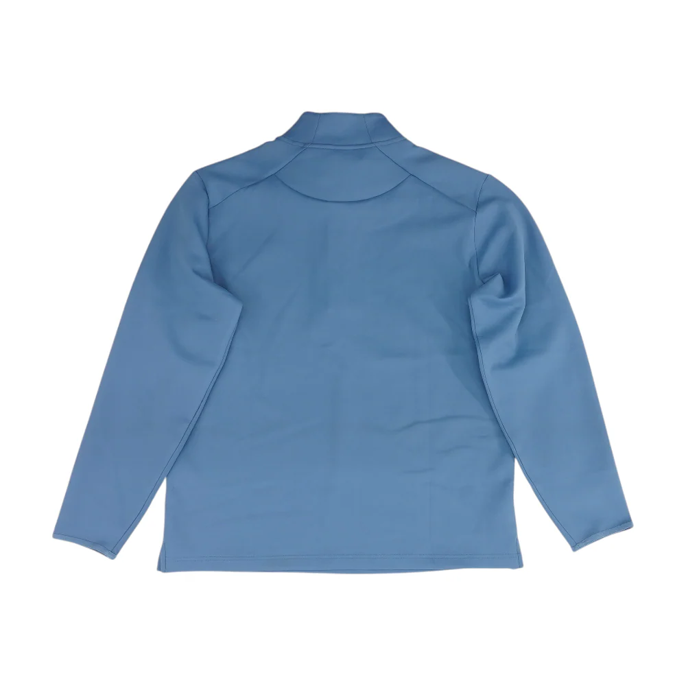 Blue Solid 1/4 Zip Pullover - Image 2