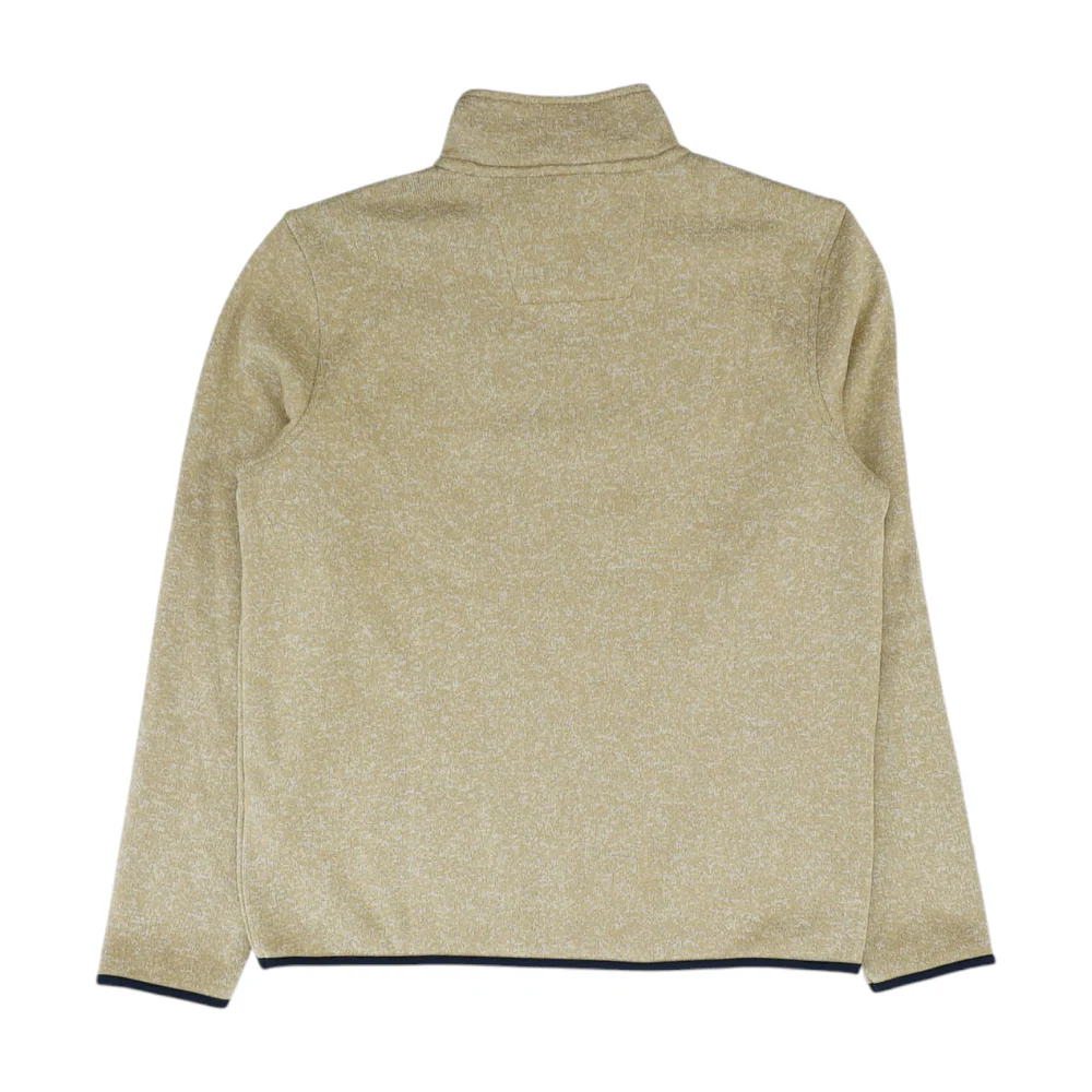 Tan Solid 1/4 Zip Pullover - Image 2