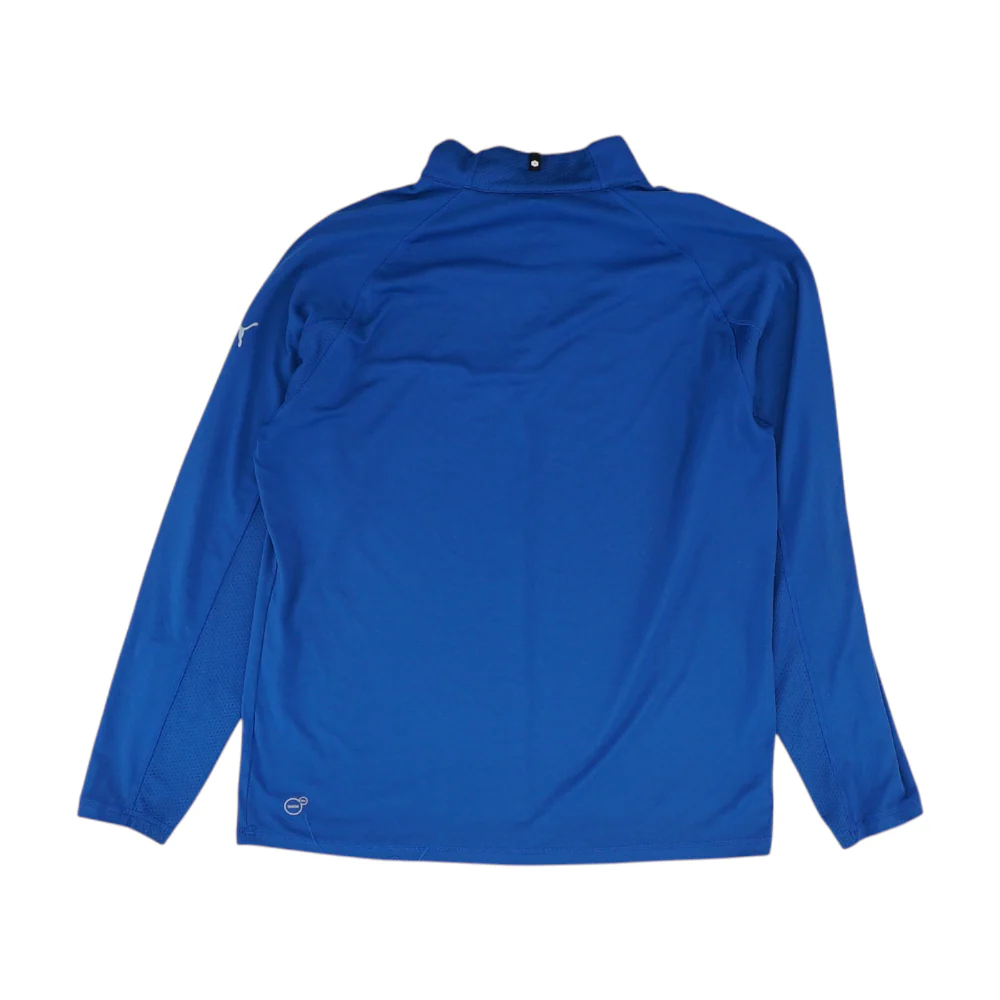 Blue Solid 1/4 Zip Pullover - Image 2