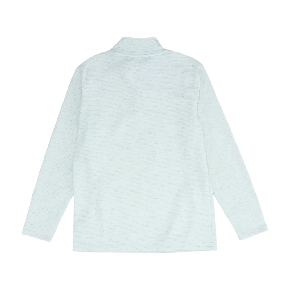 White Solid 1/4 Zip Pullover - Image 2
