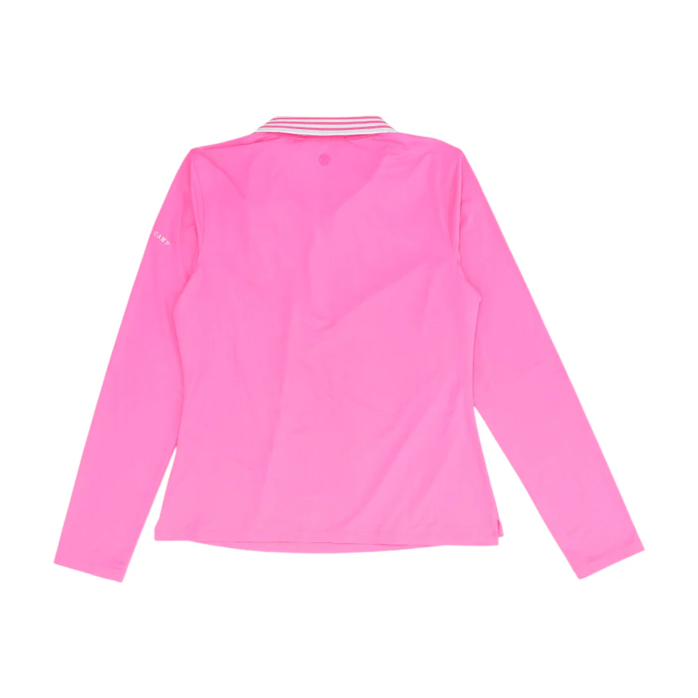 Neon Pink Solid 1/4 Zip Pullover - Image 2