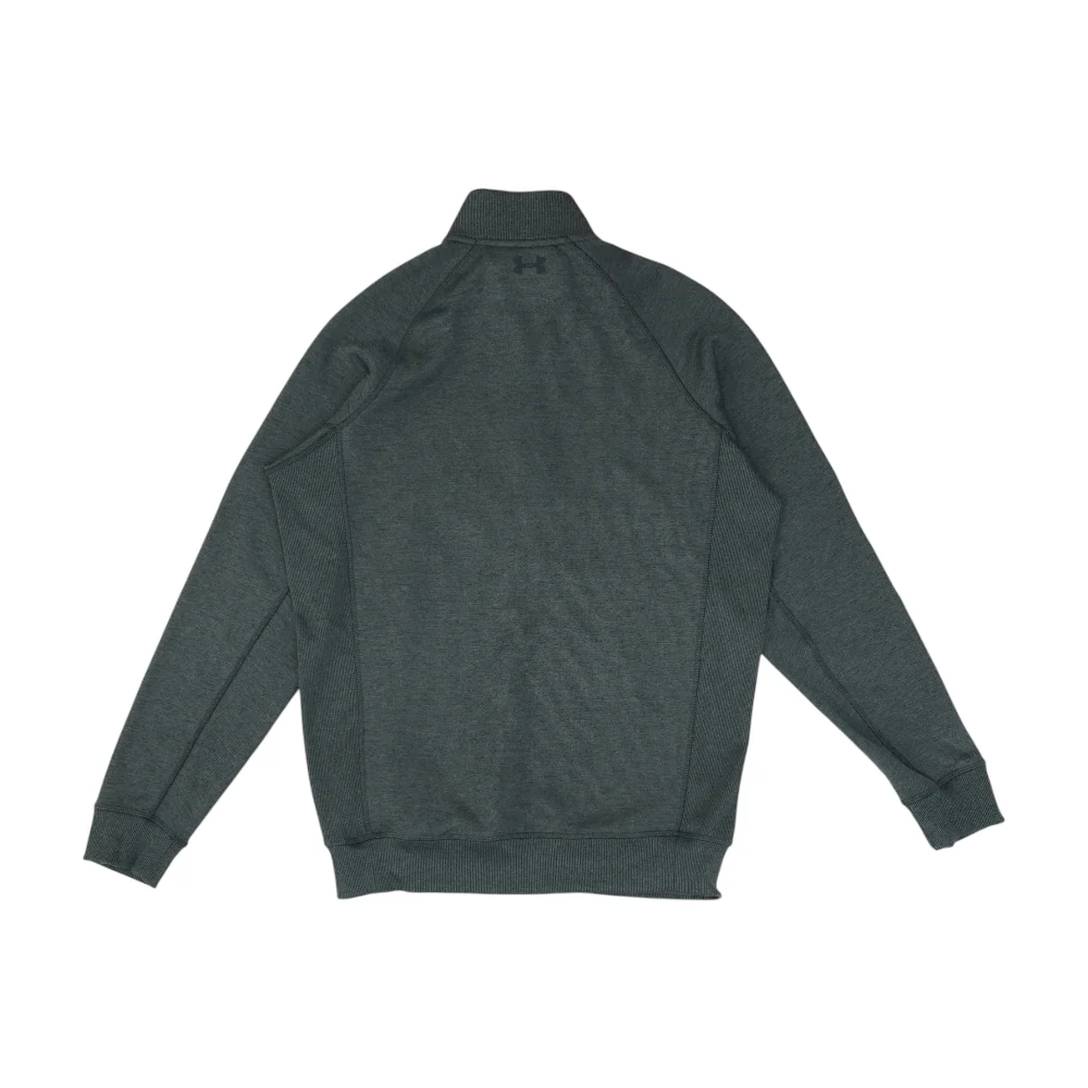 Gray Solid 1/4 Zip Pullover - Image 2