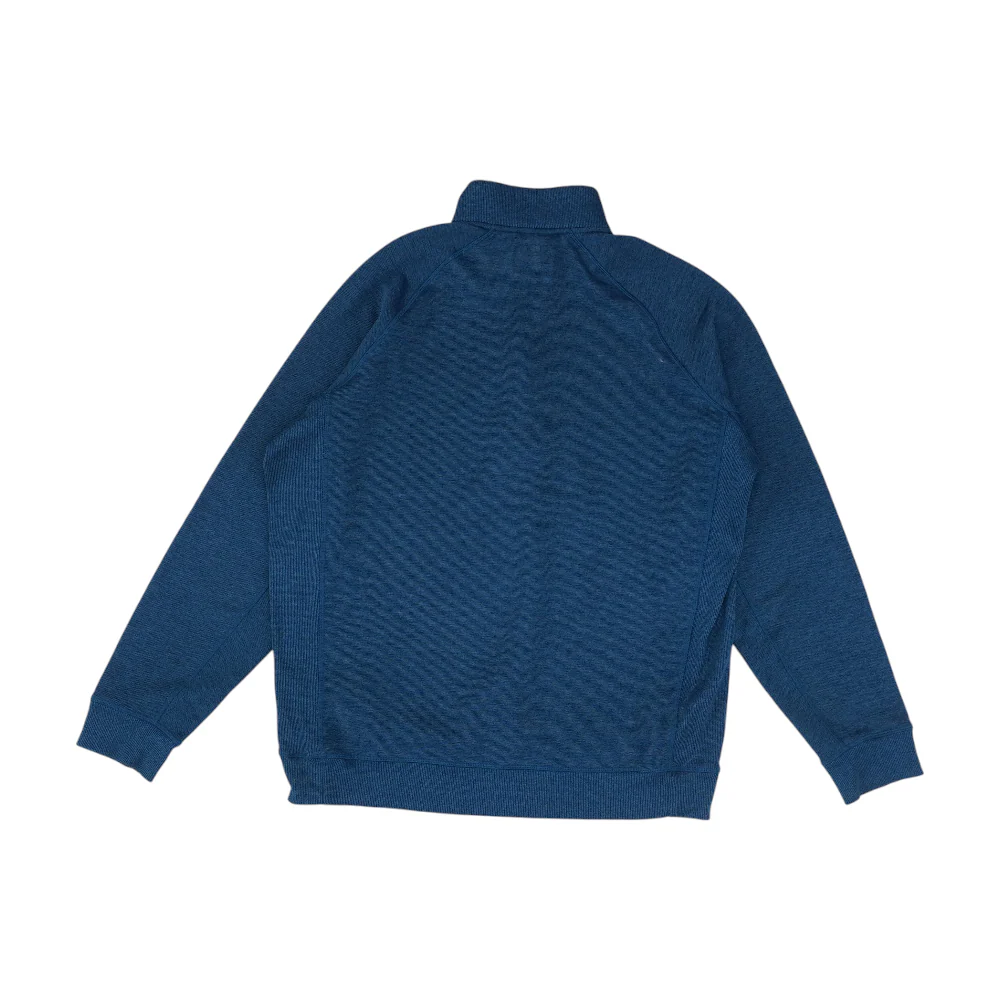 Blue Solid 1/4 Zip Pullover - Image 2