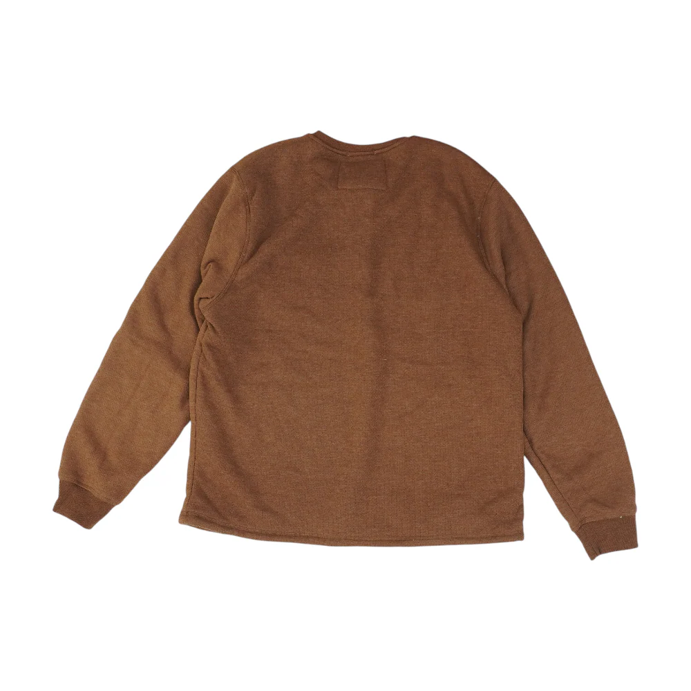 Brown Solid 1/4 Zip Pullover - Image 2