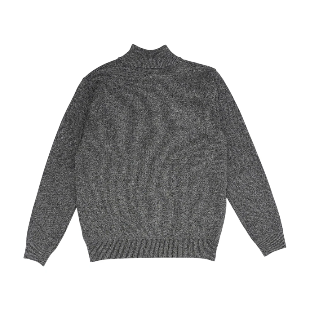 Brown Solid 1/4 Zip Sweater - Image 2
