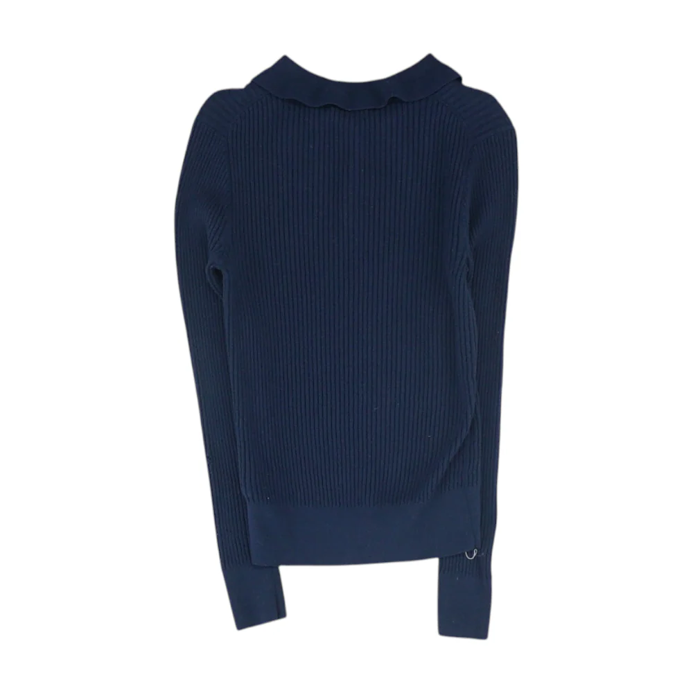 Navy 1/4 Zip Sweater - Image 2