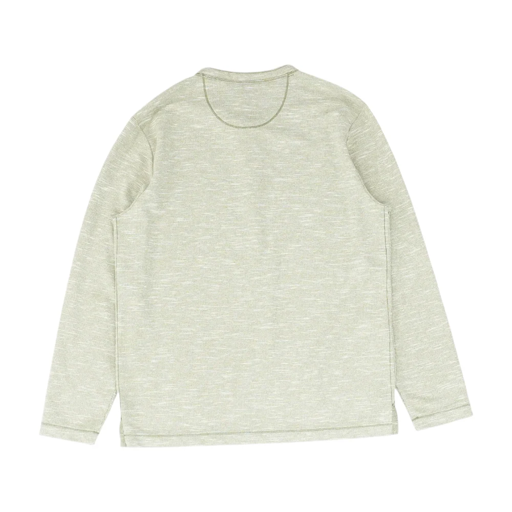 Green Solid Henley T-Shirt - Image 2