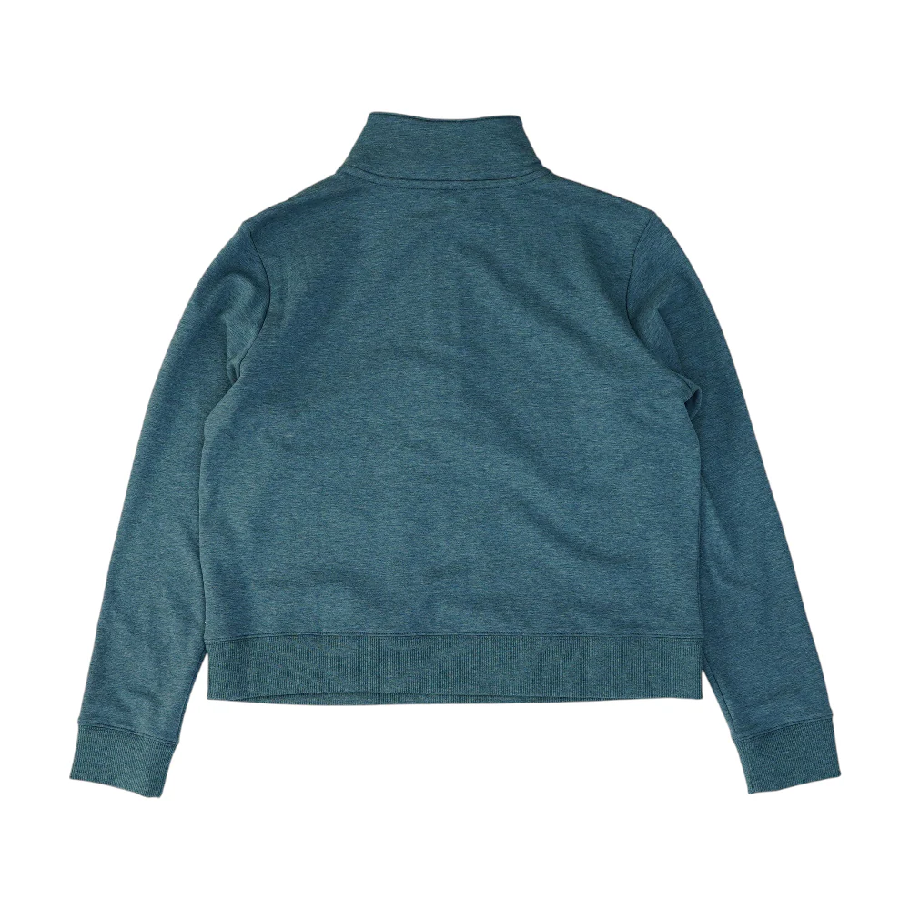 Blue Solid 1/4 Zip Pullover - Image 2
