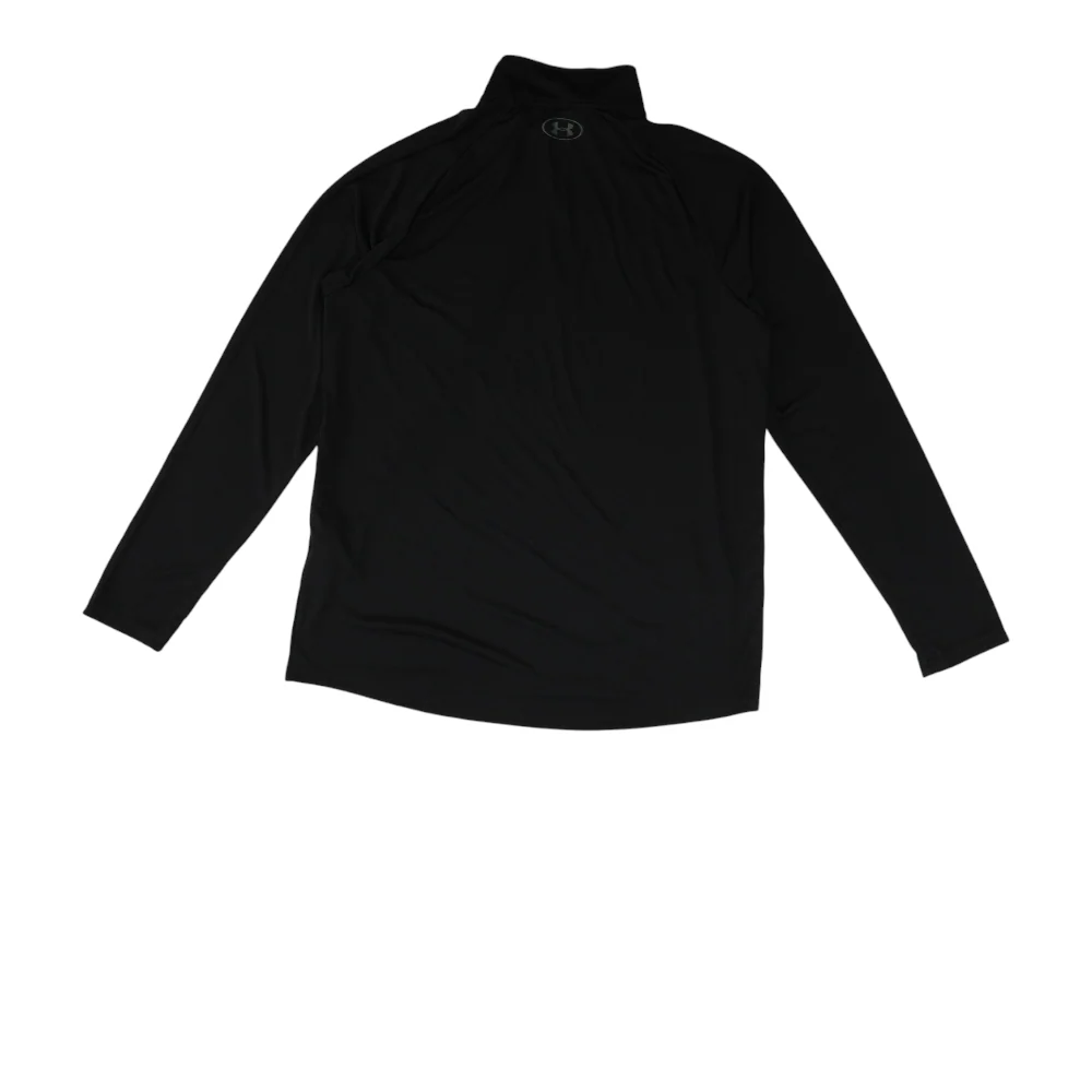Black Solid 1/4 Zip Pullover - Image 2