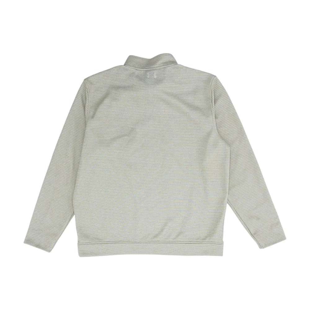 Tan Striped 1/4 Zip Pullover - Image 2