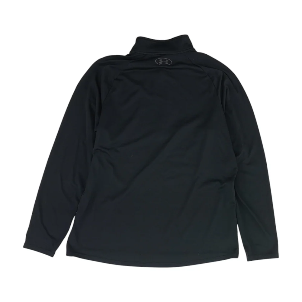Black Solid 1/4 Zip Pullover - Image 2