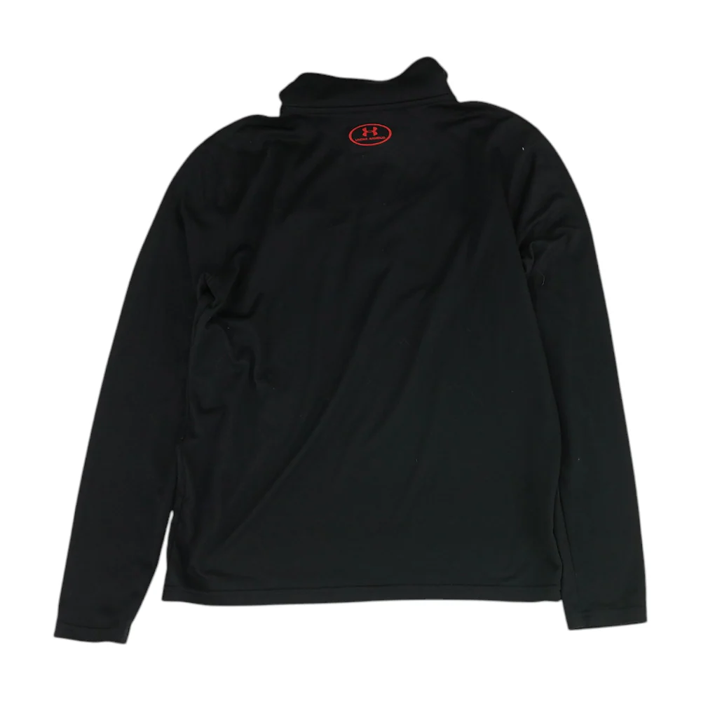 Black Color Block 1/4 Zip Pullover - Image 2
