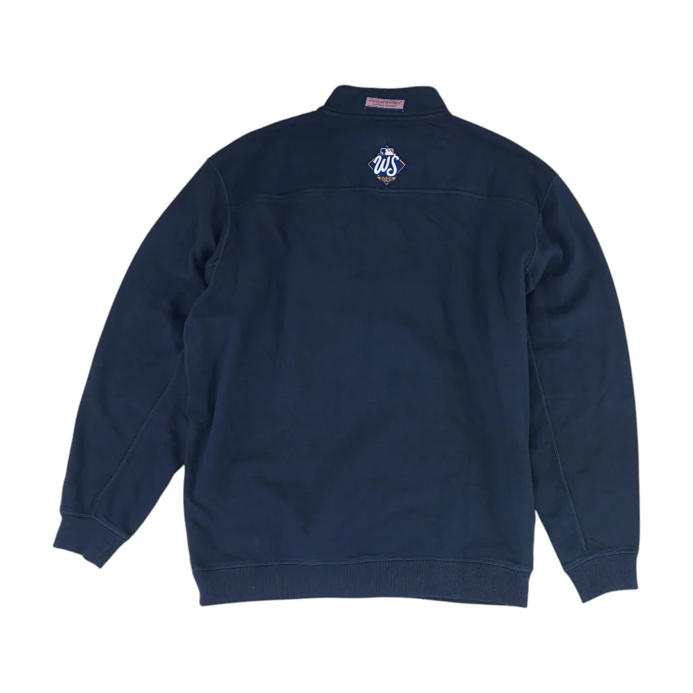 Navy Solid 1/4 Zip Pullover - Image 2