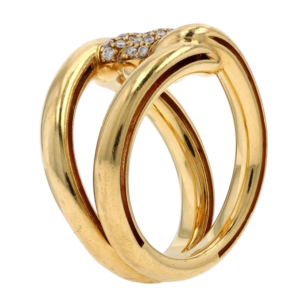 1/5 ctw 18K Yellow Gold Diamond Fashion Ring - Image 5