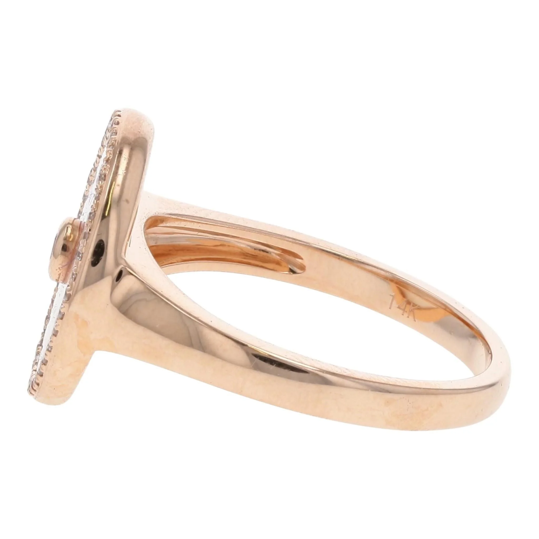 1/10 ctw 14K Rose Gold Statement Ring - Image 2
