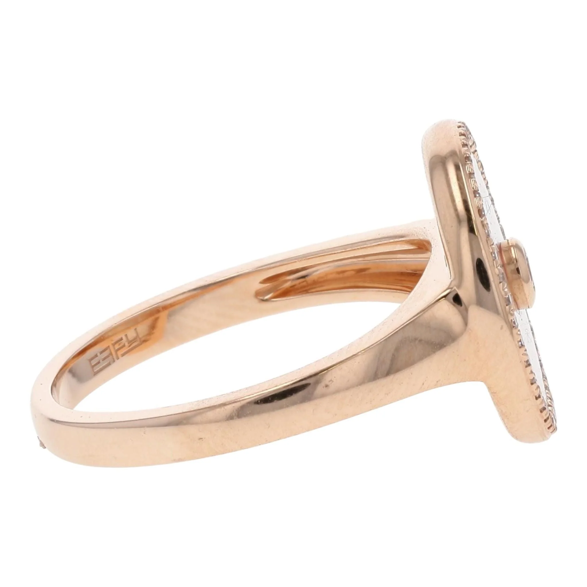 1/10 ctw 14K Rose Gold Statement Ring - Image 4