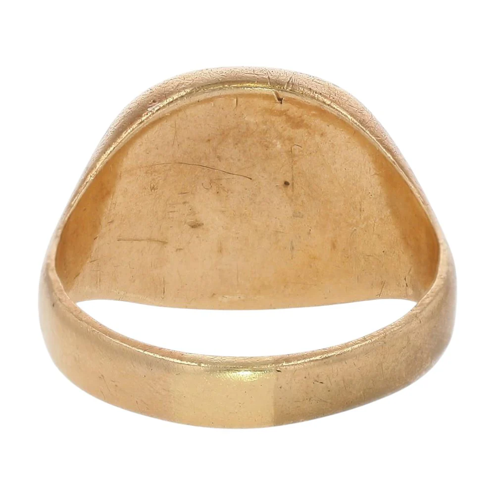10K Gold Freemason Signet Ring - Image 3