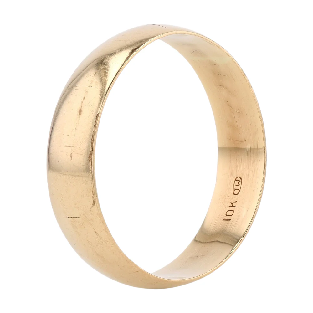10K Yellow Gold Band Ring - Image 3