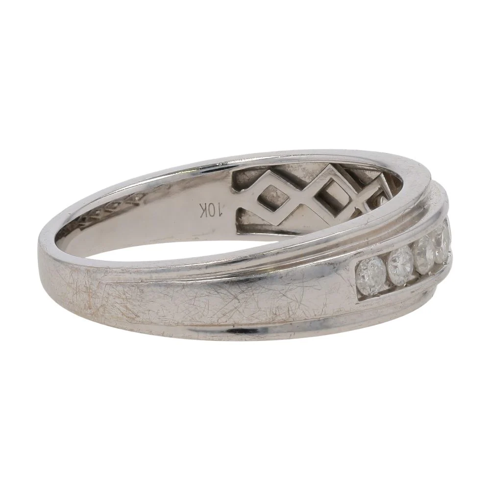 .40 ctw 10K White Gold Diamond Band Ring - Image 4