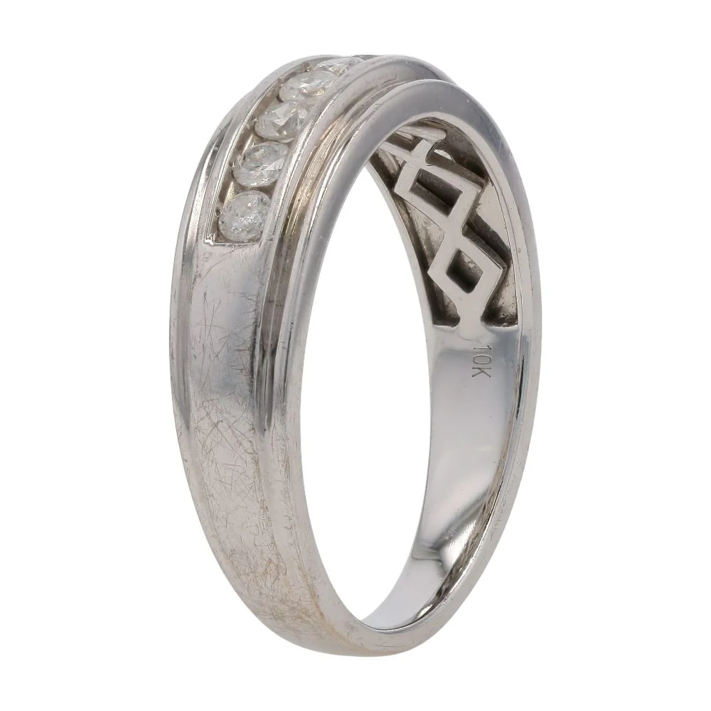 .40 ctw 10K White Gold Diamond Band Ring - Image 5