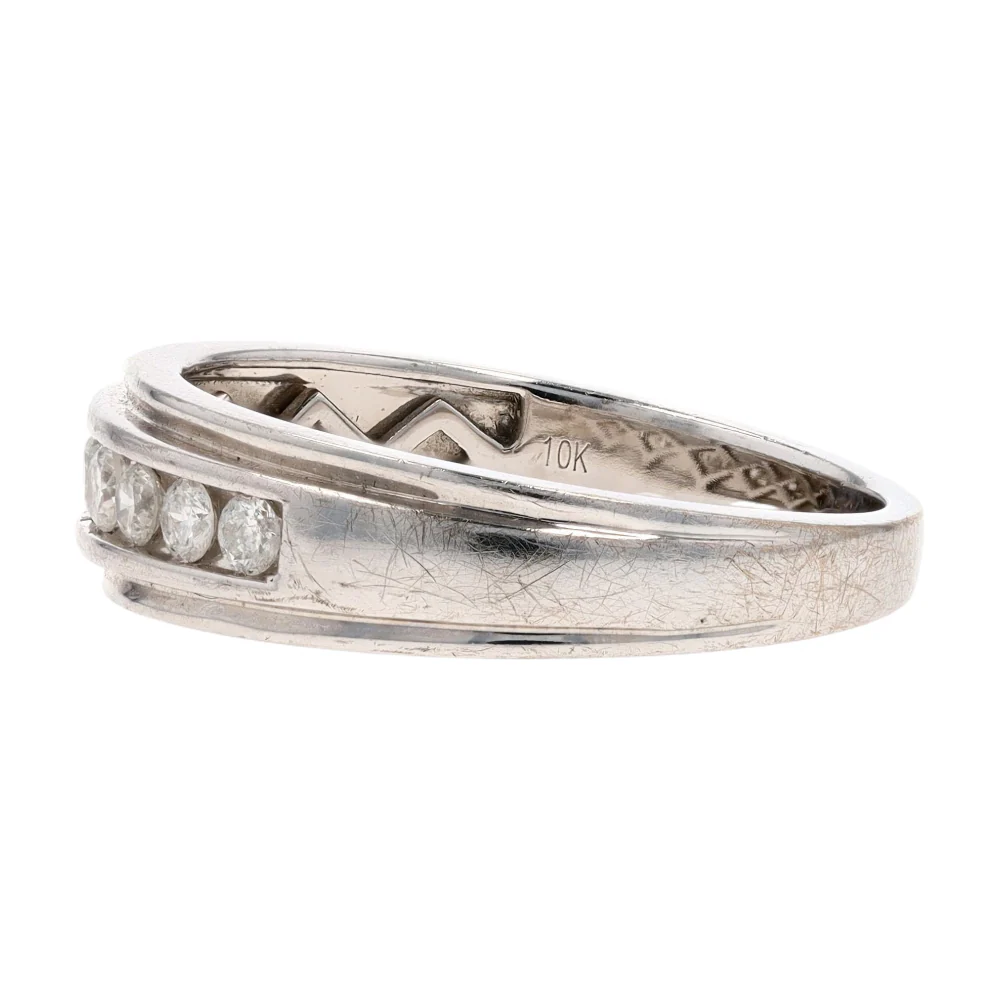.40 ctw 10K White Gold Diamond Band Ring - Image 7