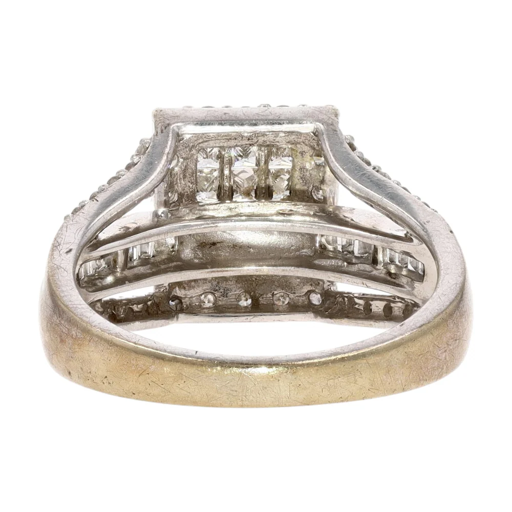 1.00 ctw 10K White Gold Diamond Engagement Ring - Image 7