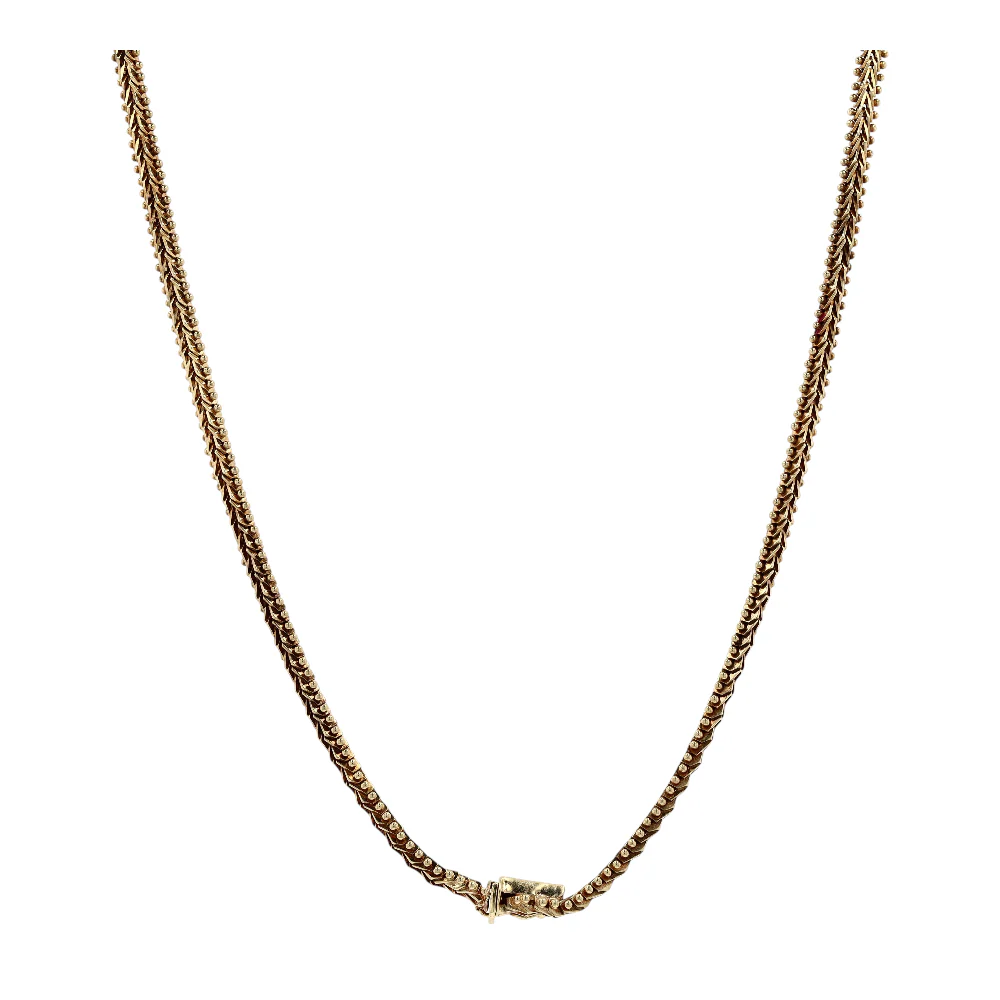10K Tri-Tone Gold Chain Necklace - Image 2