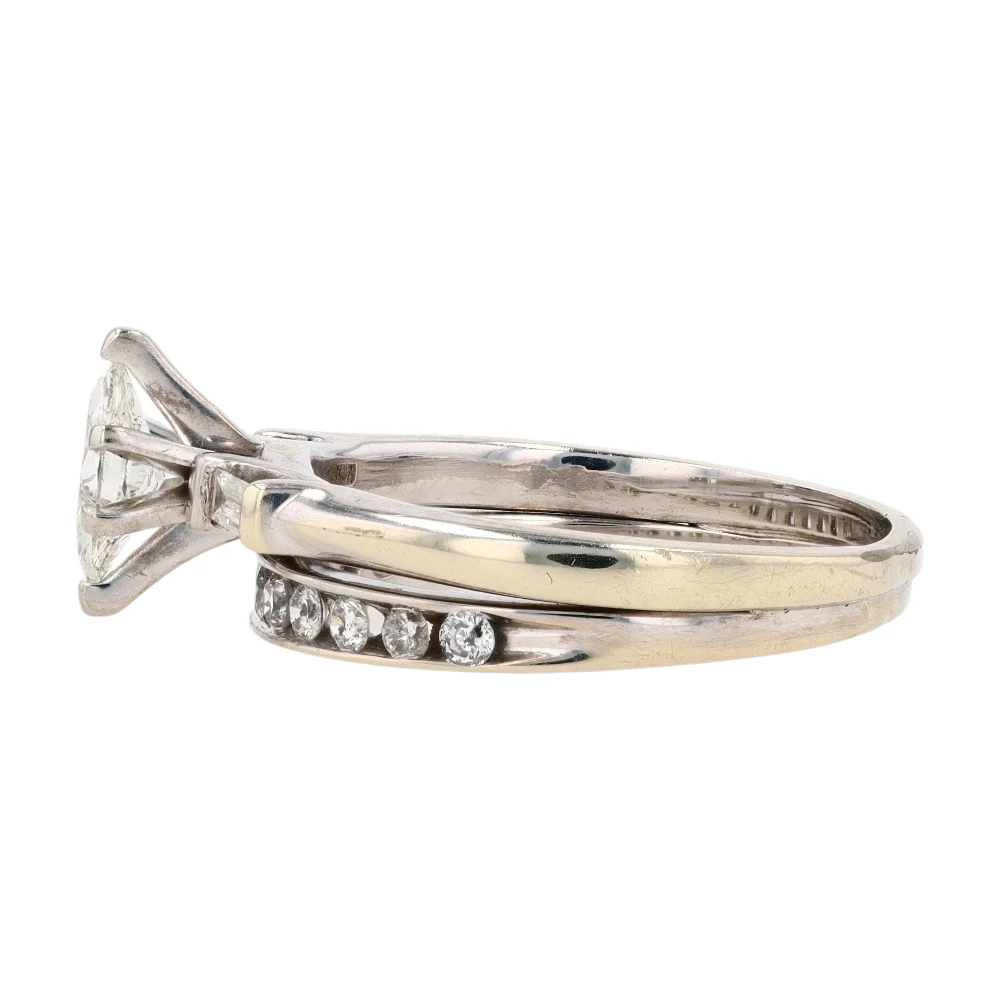 1/2 ctw 10K White Gold Diamond Engagement Ring - Image 2